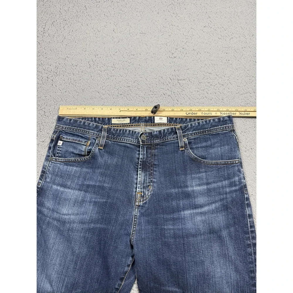 AG Adriano Goldschmied‎ New Hero Jeans Mens 38x32 Blue Relaxed Stretch Denim